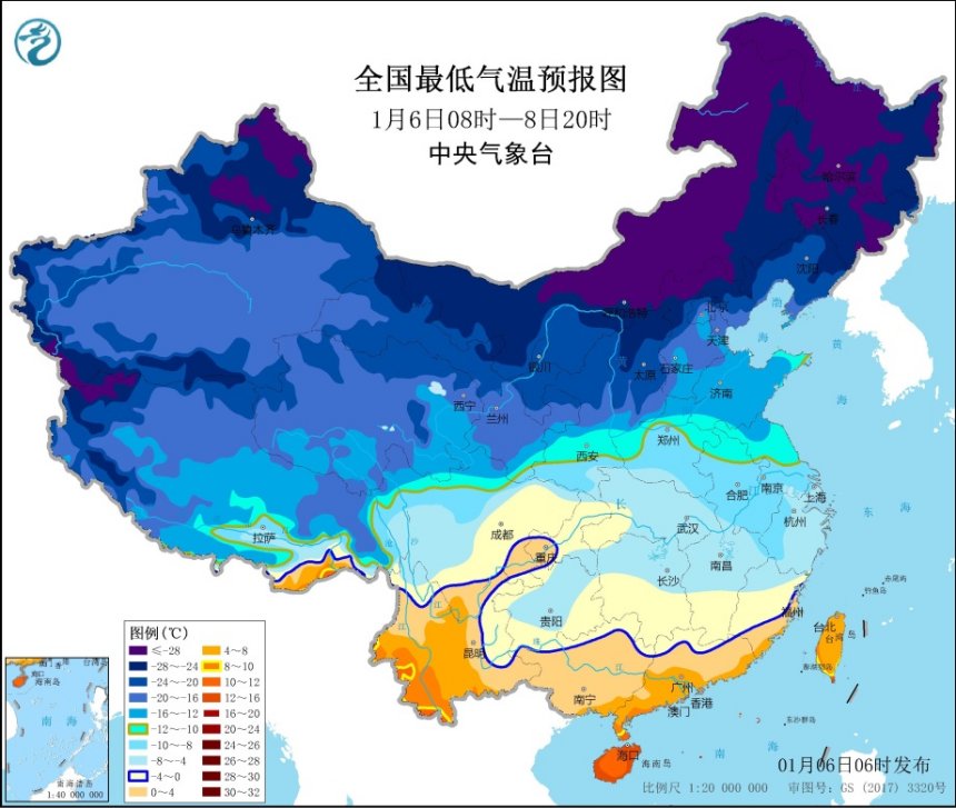 寒潮蓝色预警!山东江苏浙江等地部分地区降温可达10℃ 2